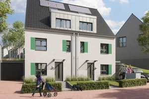 Energieeffizientes Doppelhaus mit Wärmepumpe, Keller und Garage – Haselnussweg 5, 42489 Mettmann (Kreis) – Vorschaubild 1