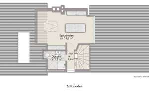 Bremen-Borgfeld: 2 Zi.-ETW zzgl. ausgebautem Spitzboden mit Garage und Gartenanteil – Die vollständige Adresse der Immobilie erhältst du vom Anbieter., 28357 Borgfeld, Bremen – Vorschaubild 22