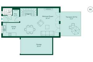 Doppelhaushälfte mit 4-Zi., inkl. Grundstück, Dachterrasse und Keller – Kirschgärten 75, 45665 Recklinghausen – Vorschaubild 10