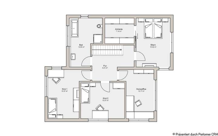 Grundriss Obergeschoss