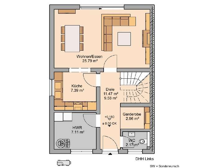 Grundriss Erdgeschoss 