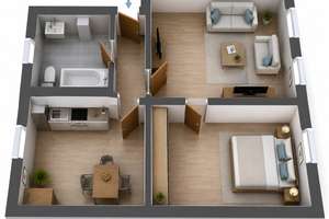 Nürnberg Rennweg: Gepflegte 2-Zi.-Wohnung mit neuer Heizung & Fenstern nahe Stadtpark – Die vollständige Adresse der Immobilie erhältst du vom Anbieter., 90489 Veilhof, Nürnberg – Vorschaubild 29