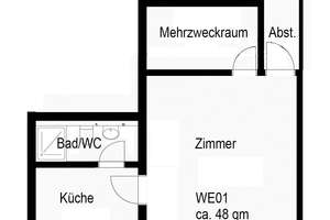Brand: Schöne kleine Whg. 1,5 Z, K, B, schöne Lage in zweiter Reihe, ebenerdig – Eilendorfer Straße 53, 52078 Brand, Aachen – Vorschaubild 12