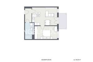 Stilvolle, helle  2-Zimmer Neubauwohnung mit 51qm Wohnfläche  im EG – Die vollständige Adresse der Immobilie erhältst du vom Anbieter., 42719 Wald, Solingen – Vorschaubild 11