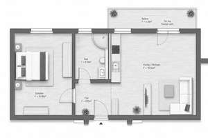 Stilvolle 2-Zimmer-Wohnung mit modernem Wohnkonzept – Die vollständige Adresse der Immobilie erhältst du vom Anbieter., 30449 Linden-Mitte, Hannover – Vorschaubild 7