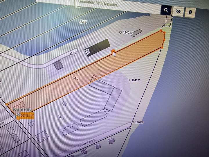 Lage und Größe ca. 6000 m²