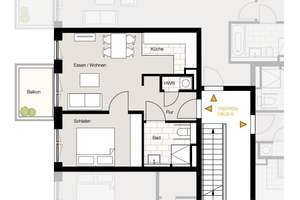 Zwei-Zimmer-Wohnung mit Balkon, Einbauküche und Fahrstuhl! – Marie-Curie-Straße 12, 49076 Westerberg, Osnabrück – Vorschaubild 14