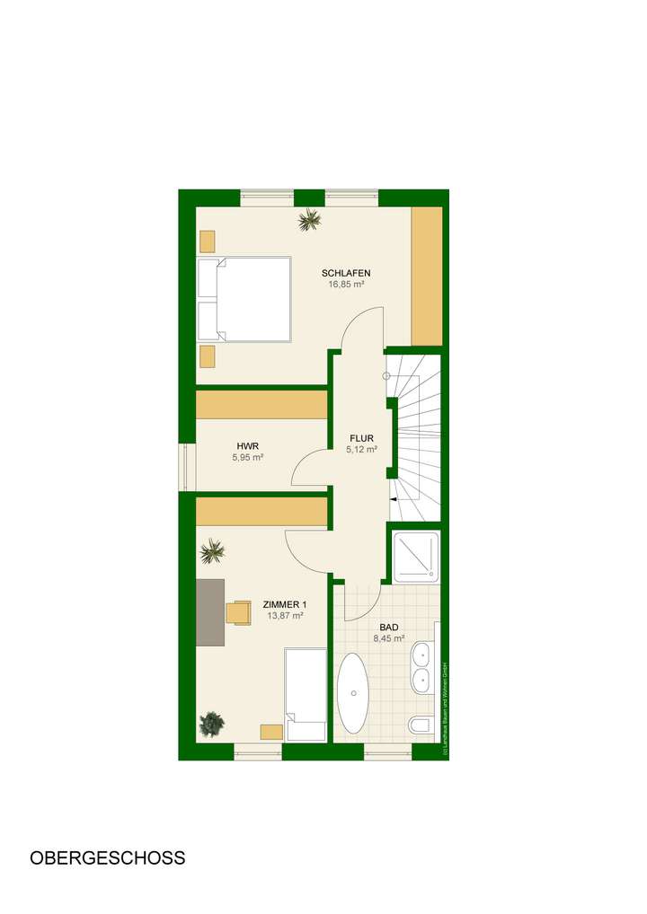 Grundrisse OG Endhaus 5