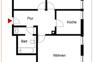 Attraktive 3-Zimmer-Wohnung für Kapitalanleger in 1993 saniertem Mehrfamilienhaus  – Die vollständige Adresse der Immobilie erhältst du vom Anbieter., 72770 Ohmenhausen, Reutlingen – Vorschaubild 2