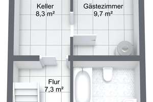 Kleines Reihenmittelhaus für Paare oder junge Familien mit Garten und Ausbaureserve im Dach – Die vollständige Adresse der Immobilie erhältst du vom Anbieter., 61381 Friedrichsdorf – Vorschaubild 12
