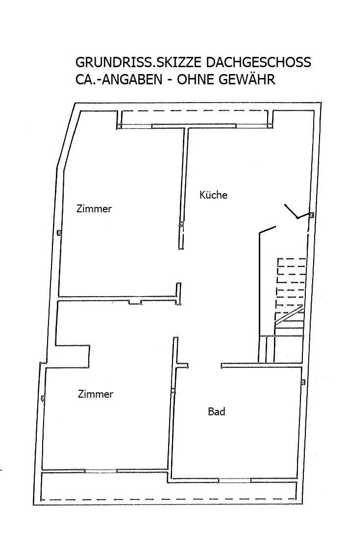 Grundriss-Skizze Exposé