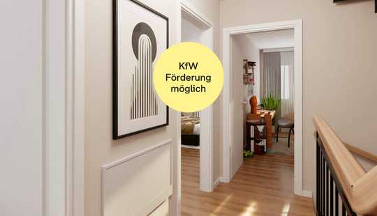 Bild von Doppelhaushälfte mit großer Dachterrasse