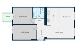Luxuriöse 3-Zimmer Wohnung mit Balkon in Flingern Nord