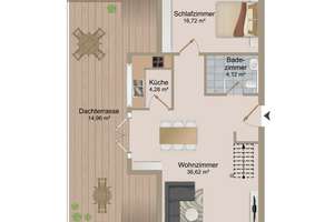 Helle 3-Zimmer-Maisonette mit 2 Balkonen und großer Terrasse – Die vollständige Adresse der Immobilie erhältst du vom Anbieter., 76135 Weststadt, Karlsruhe – Vorschaubild 18