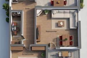 Einziehen anstatt renovieren: Frisch modernisierte 2-Zimmer-Wohnung mit Panorama-Blick – Die vollständige Adresse der Immobilie erhältst du vom Anbieter., 97422 Hochfeld/Steinberg, Schweinfurt – Vorschaubild 16