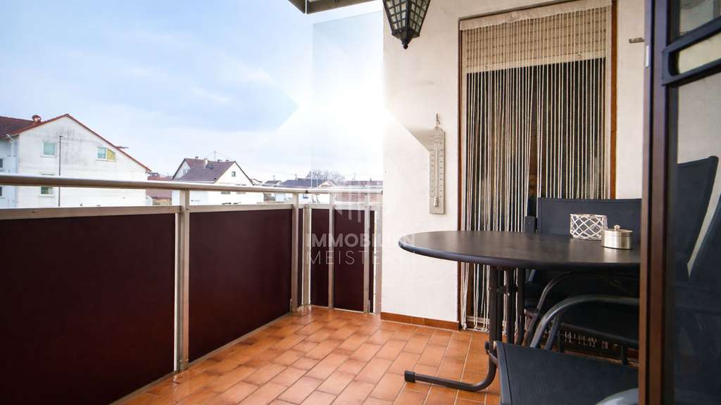 Immobilie in Bellenberg - Helle 3,5-Zimmer-Wohnung mit Balkon und Carport in Bellenberg - Bild 4