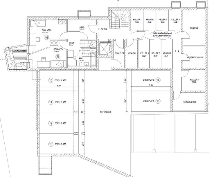 Umplanung - Untergeschoss