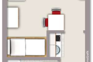  1-Raum-Appartment in Reutlingen mit Küchenzeile – Darrenstraße XX, 72768 Rommelsbach, Reutlingen – Vorschaubild 12