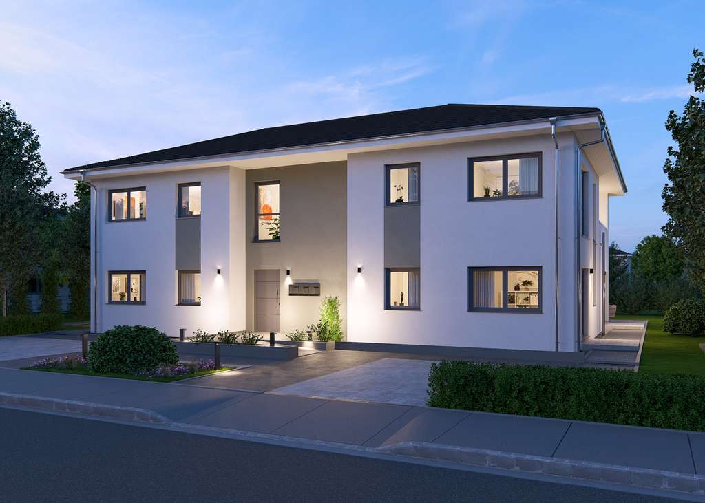 Immobilie in Bermatingen - Mehrfamilien Stadtoase mit Penthouse und Walmdach - massa machts möglich - Bild 1