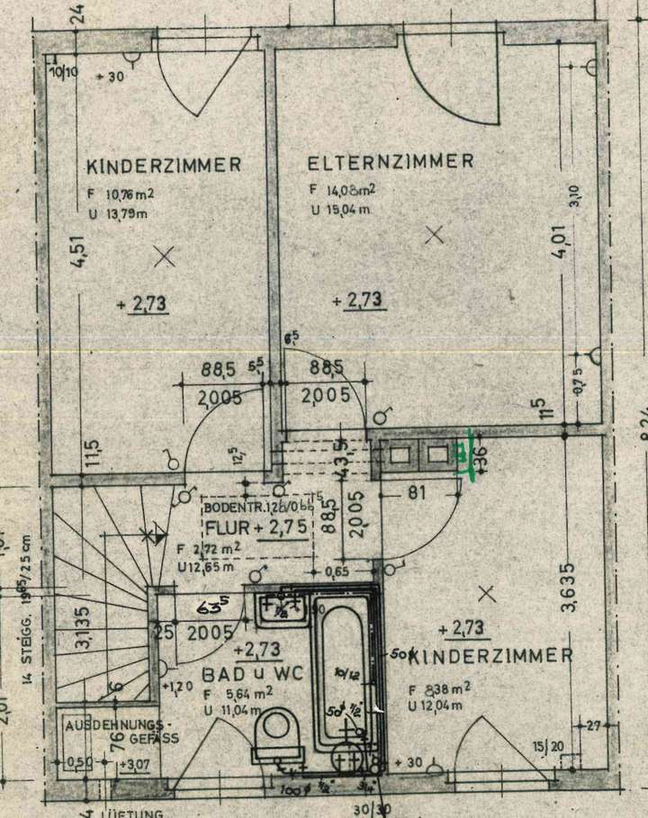 Grundriss Obergeschoss