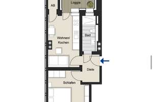 Zentral & Möbliert - 2-Zimmer Wohnung mit zwei Balkonen – Eigelstein 53, 50668 Altstadt/Nord, Köln – Vorschaubild 4