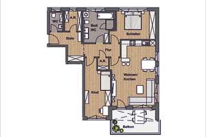 3-Zimmer Neubau Wohnung in Aubing – Die vollständige Adresse der Immobilie erhältst du vom Anbieter., 81243 Aubing-Süd, München – Vorschaubild 5