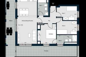 Einzigartige 4-Zimmer-Dachterrassewohnung – Die vollständige Adresse der Immobilie erhältst du vom Anbieter., 81249 Lochhausen, München – Vorschaubild 35