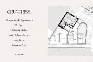 Vollmöbliertes Stadt-Apartment (WE04) an der Alten Bastei | mit Terrasse, in Uninähe – Ludwigsallee 139, 52062 Hansemannplatz, Aachen – Vorschaubild 2