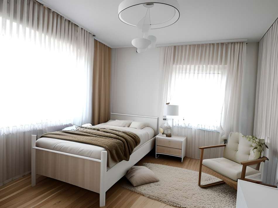 Illustriertes Schlafzimmer