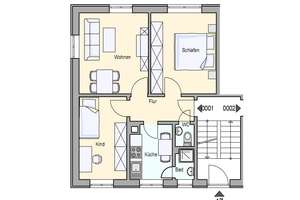 renovierte 3-Zimmer-EG-Wohnung in Stuttgart- Feuerbach / Befristung 30.06.2030 – Kyffhäuserstraße 47, 70469 Lemberg/Föhrich, Stuttgart – Vorschaubild 4
