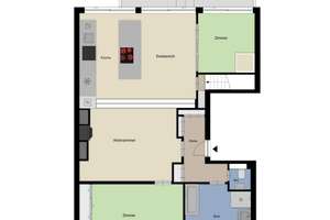 Luxuriöse 6-Zimmer-Maisonette Wohnung mit Garten, Balkon, 4 Stellplätzen in Düsseldorf-Düsseltal – Die vollständige Adresse der Immobilie erhältst du vom Anbieter., 40239 Düsseltal, Düsseldorf – Vorschaubild 13