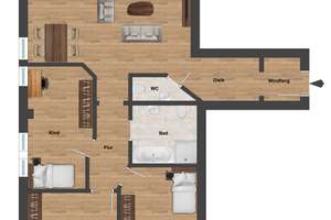 Helle 4-Zimmer-Wohnung mit ca. 90 m² in Erfurt-Frienstedt - perfekt für Paare und Familien – Das Querigfeld 3, 99092 Frienstedt, Erfurt – Vorschaubild 5