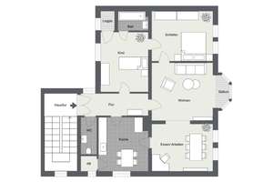 Bi-City - Nähe Pauluskirche: Charmante 4-Zimmer Altbauwohnung mit Loggia und Balkon – Die vollständige Adresse der Immobilie erhältst du vom Anbieter., 33602 Mitte, Bielefeld – Vorschaubild 18