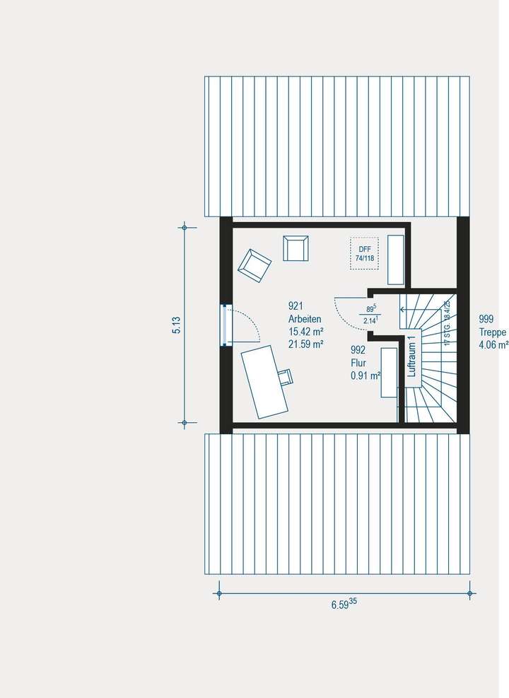 Grundriss Dachgeschoss