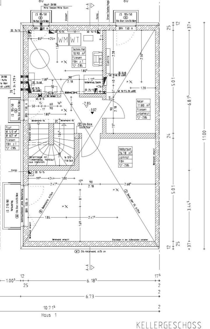 Grundriss Kellergeschoss