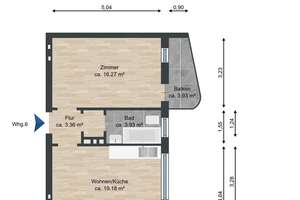2-Zimmer-Wohnung mit Balkon in Düsseldorf-Flingern – gute Aufteilung & Potenzial – Birkenstraße 38a, 40229 Flingern Nord, Düsseldorf – Vorschaubild 16