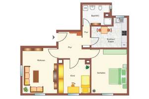 großzügige 3,5-Zimmer-Wohnung mit schöner Einbauküche - Nähe Zentrum -  3. OG (kein Aufzug) – 89073 Oststadt, Ulm – Vorschaubild 7
