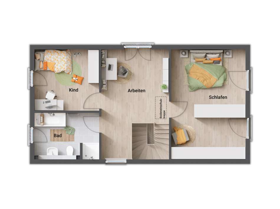 Grundriss Obergeschoss