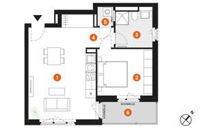 Ideal für Paare: 2-Zimmer-Wohnung mit großzügigem Wohnbereich – Semmelweisstraße 9, 4103 Zentrum-Südost, Leipzig – Vorschaubild 5