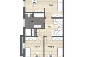 Walmdach-Doppelhaushälfte in Großhadern - bereits 50 % reserviert ! – Haseneystraße 6, 81377 Großhadern, München – Vorschaubild 3