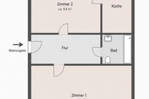 Kernsaniertes City-Apartment mit Zusatzraum & Gartenfläche als zweitem Wohnzimmer – Die vollständige Adresse der Immobilie erhältst du vom Anbieter., 40227 Oberbilk, Düsseldorf – Vorschaubild 16