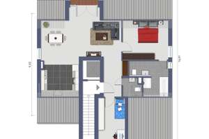 Dachgeschosswohnung - ca. 82 m² in Dortmund-Süd (