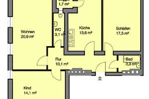 Geräumige 3 Zimmerwohnung über den Dächern Nürnbergs – Speyerer Str. 2, 90443 Gibitzenhof, Nürnberg – Vorschaubild 12