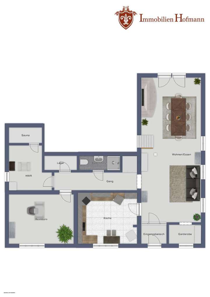 Grundriss Hauptwohnung