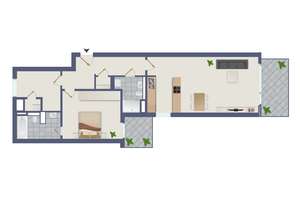 Hochwertige 2,5-Zimmer-Wohnung mit Aufzug, zwei Balkonen und Tiefgarage in Barmbek-Süd – Die vollständige Adresse der Immobilie erhältst du vom Anbieter., 22081 Barmbek-Süd, Hamburg – Vorschaubild 11