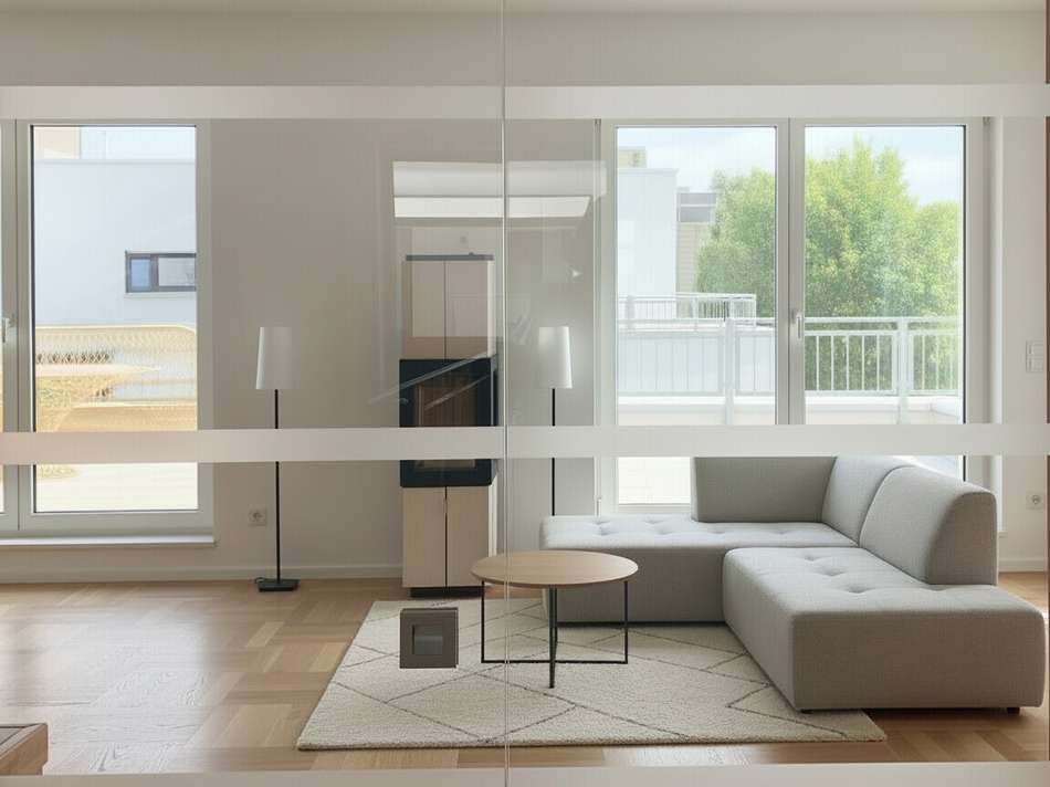 Blick ins Wohnzimmer