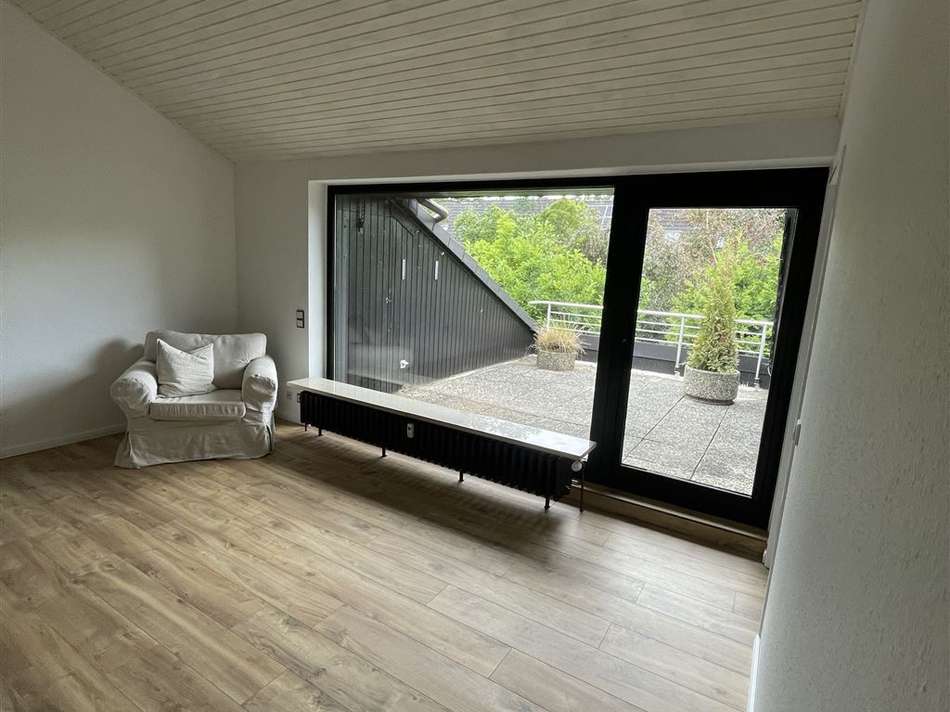 Blick vom Wohnzimmer auf die