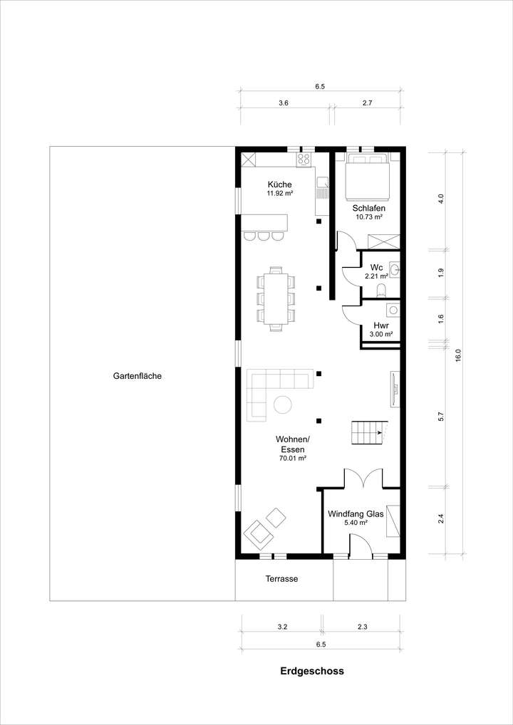 Grundriss Erdgeschoss