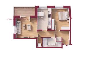 Stadtvilla ,,St. Florian'': 
Provisionsfreie 2-Raum-Wohnung mit 
Balkon & Perspektive – Franz-Mehring-Straße 15 WE14, 4157 Gohlis-Nord, Leipzig – Vorschaubild 2