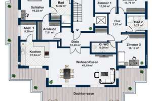 Einmalige und großzügige Penthousewohnung mit Aufzug, Tiefgaragenstellplatz und Carport – Die vollständige Adresse der Immobilie erhältst du vom Anbieter., 38104 Wabe-Schunter-Beberbach, Braunschweig – Vorschaubild 11